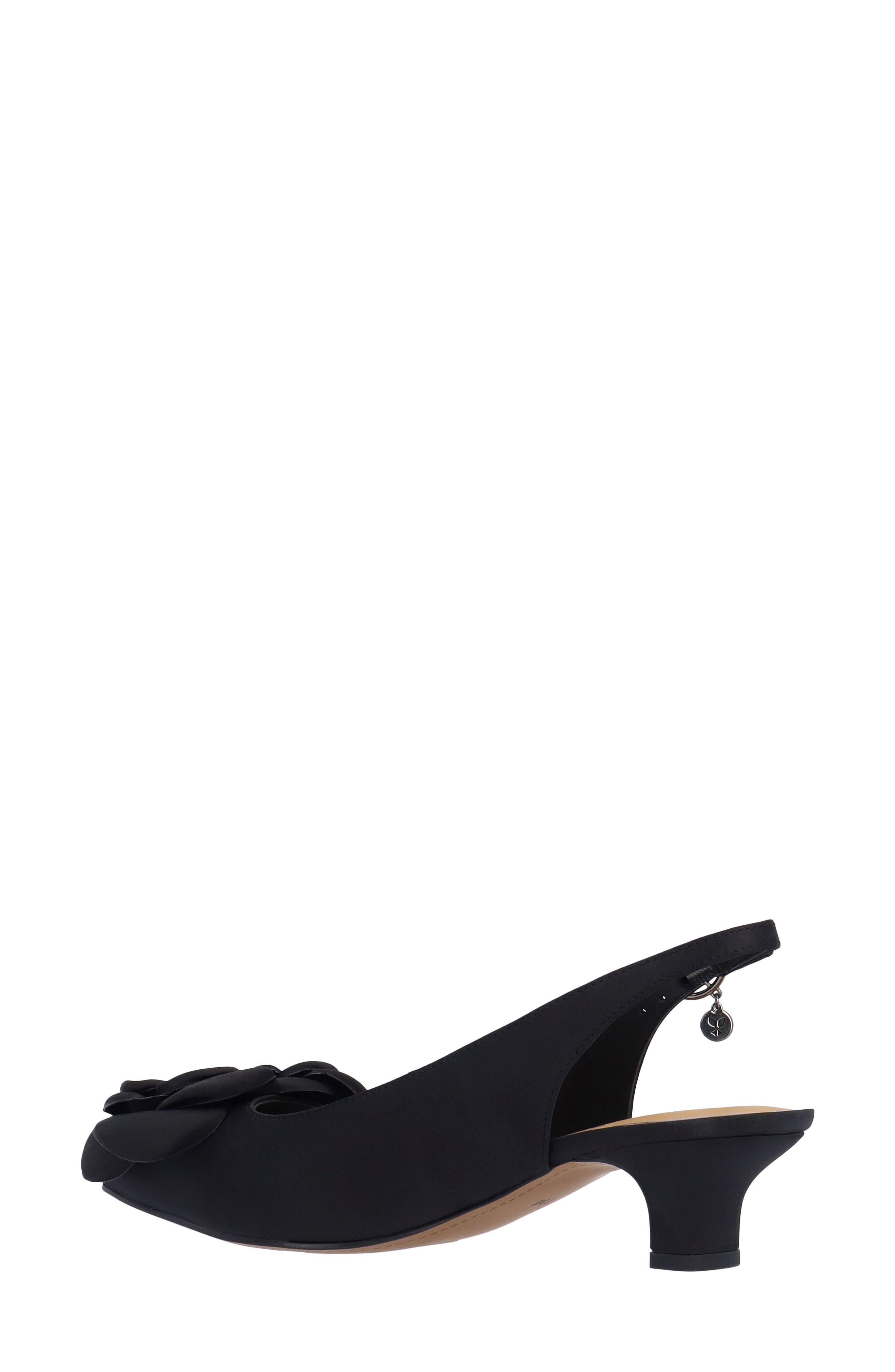 J. Reneé Jozey Pointed Toe Slingback Pump, Alternate, color, Black