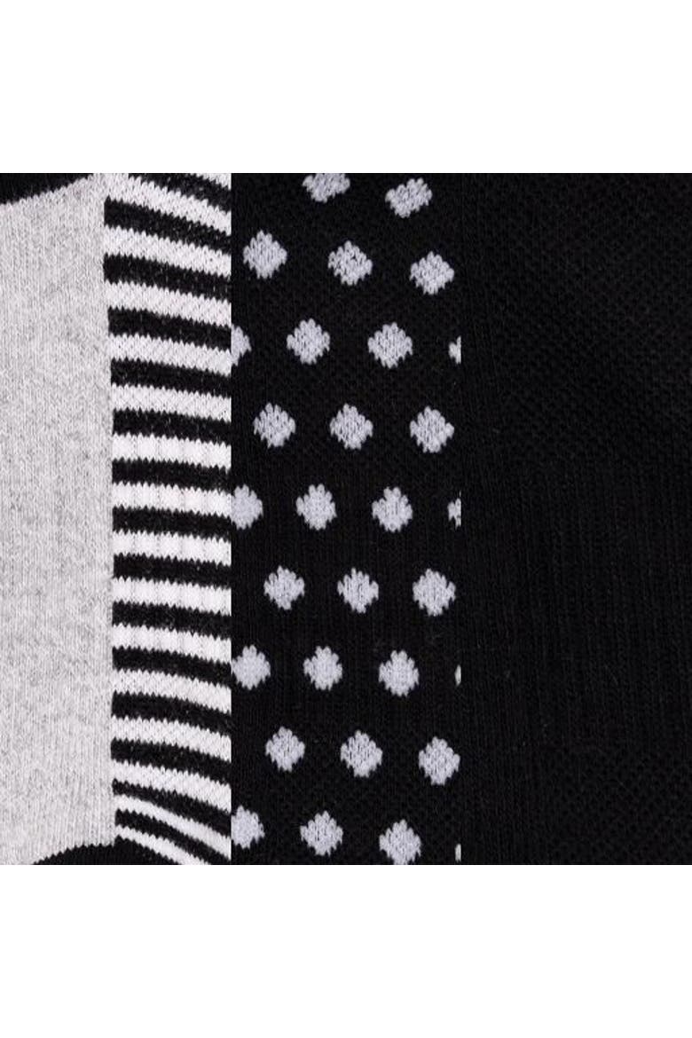 Cotton Compression Ankle Socks 3 Pair Pack, Alternate, color, Ebony