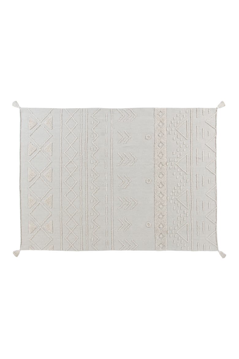Tribu Washable Recycled Cotton Blend Rug, Alternate, color, NATURAL