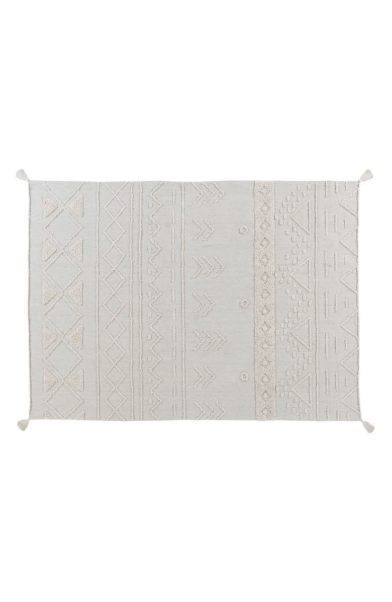 Lorena Canals Tribu Washable Recycled Cotton Blend Rug, Alternate, color, Natural