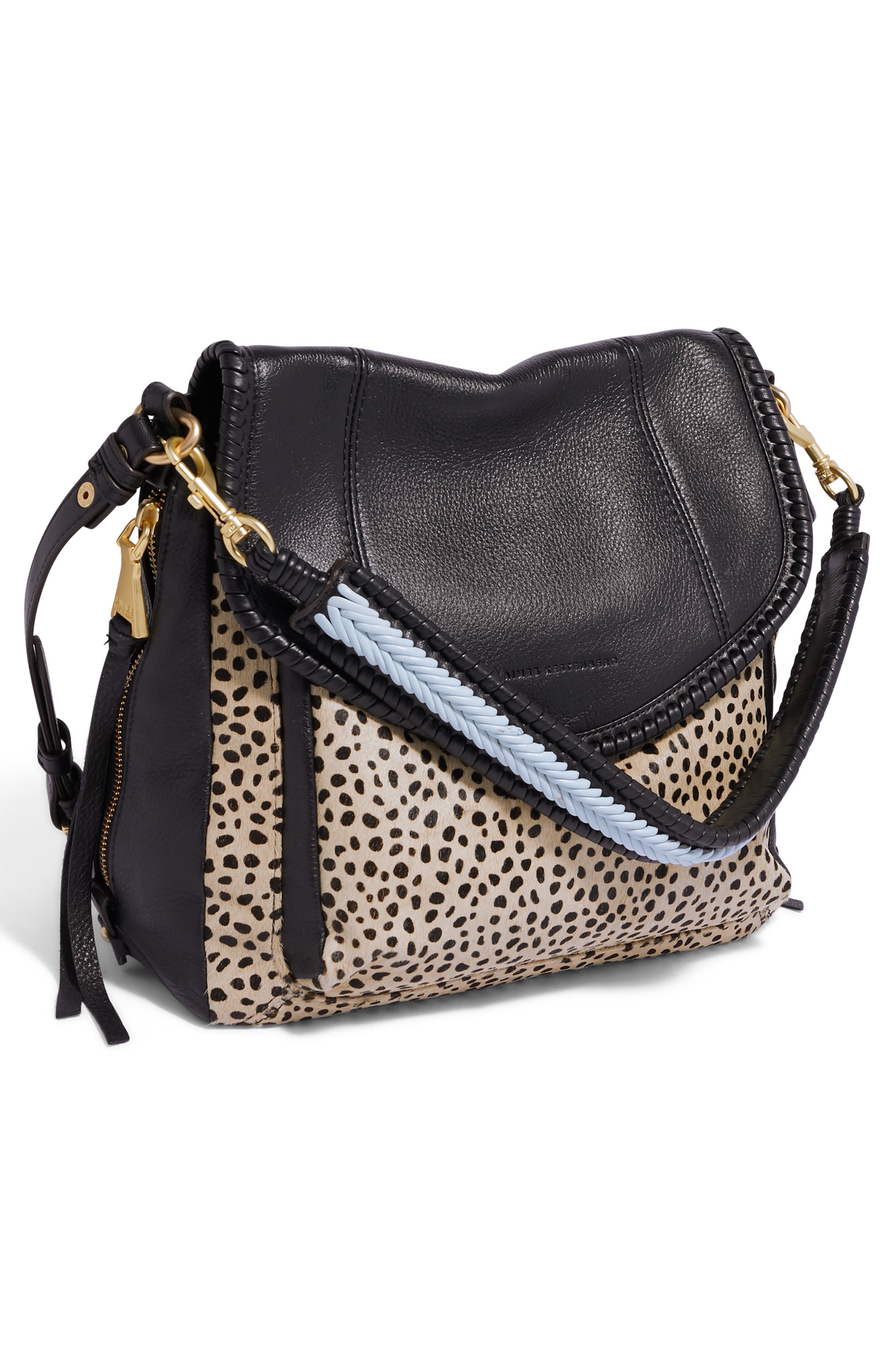 All For Love Convertible Leather Shoulder Bag, Alternate, color, BABY CHEETAH CALFHAIR