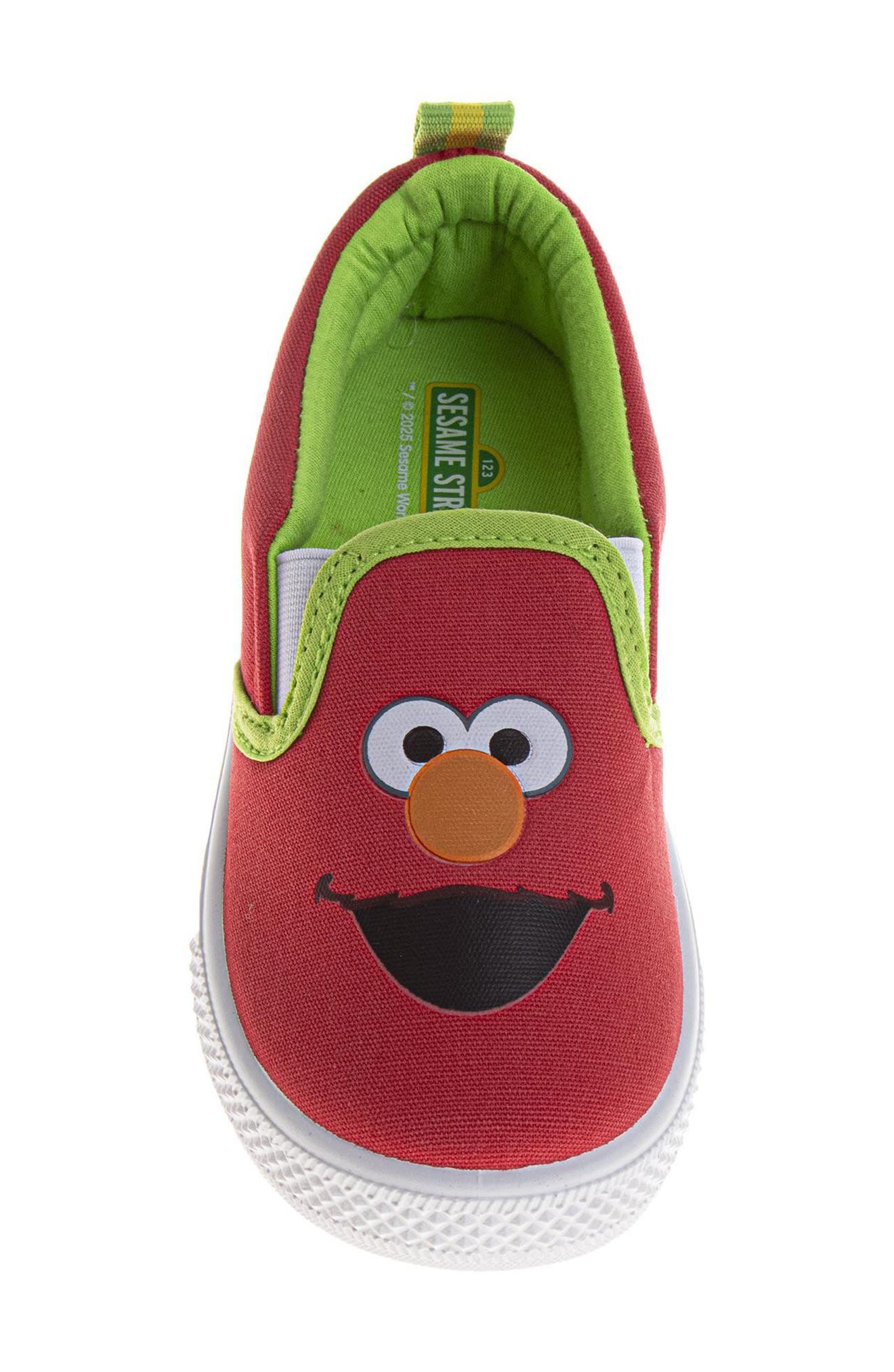 Kids' Sesame Street Slip-On Sneaker, Alternate, color, RED/BLUE