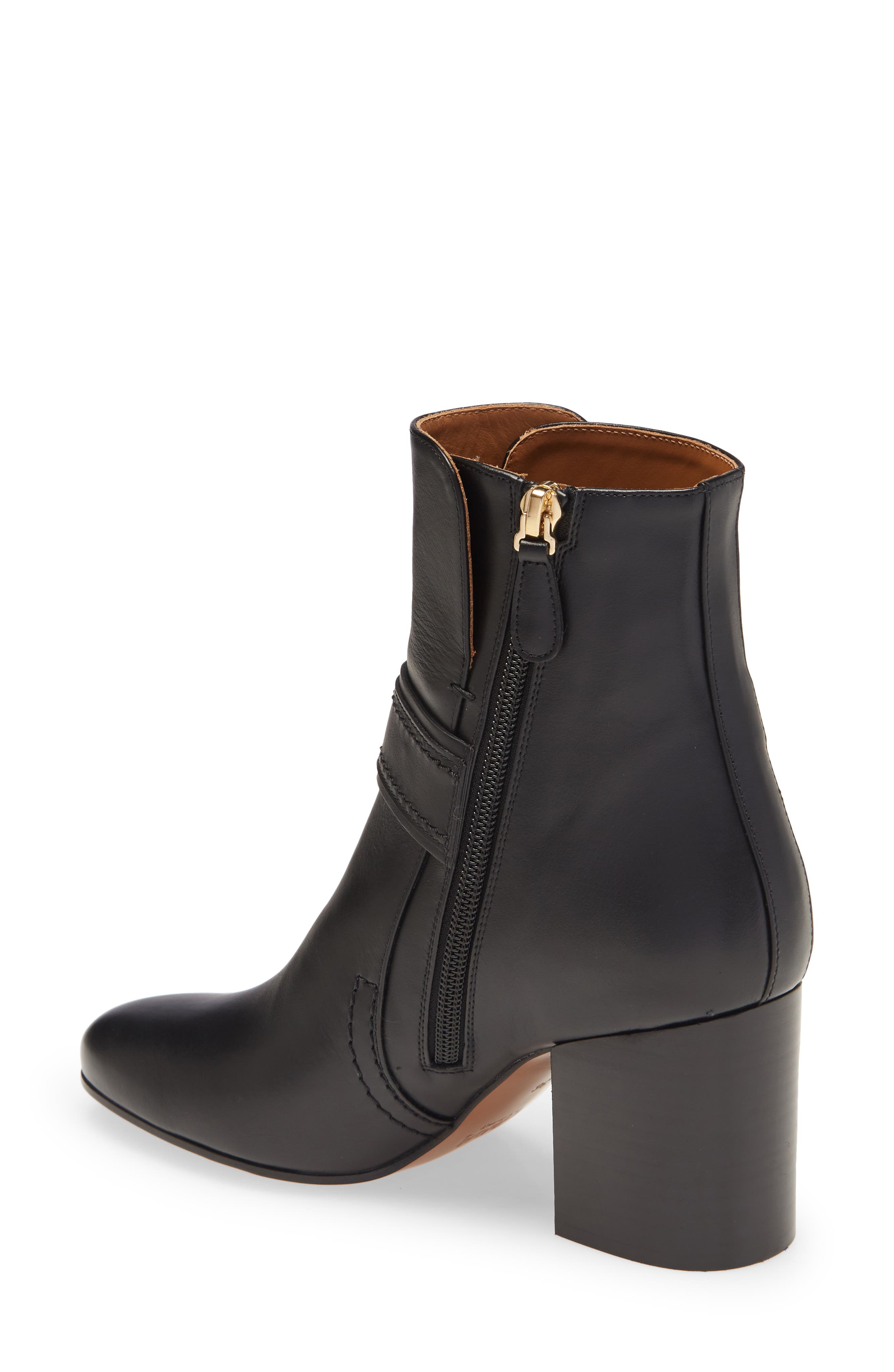 Demi Ring Detail Bootie, Alternate, color, BLACK