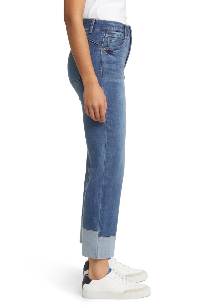 Wit & Wisdom 'Ab'Solution Tacked Cuff High Waist Boyfriend Jeans, Alternate, color,