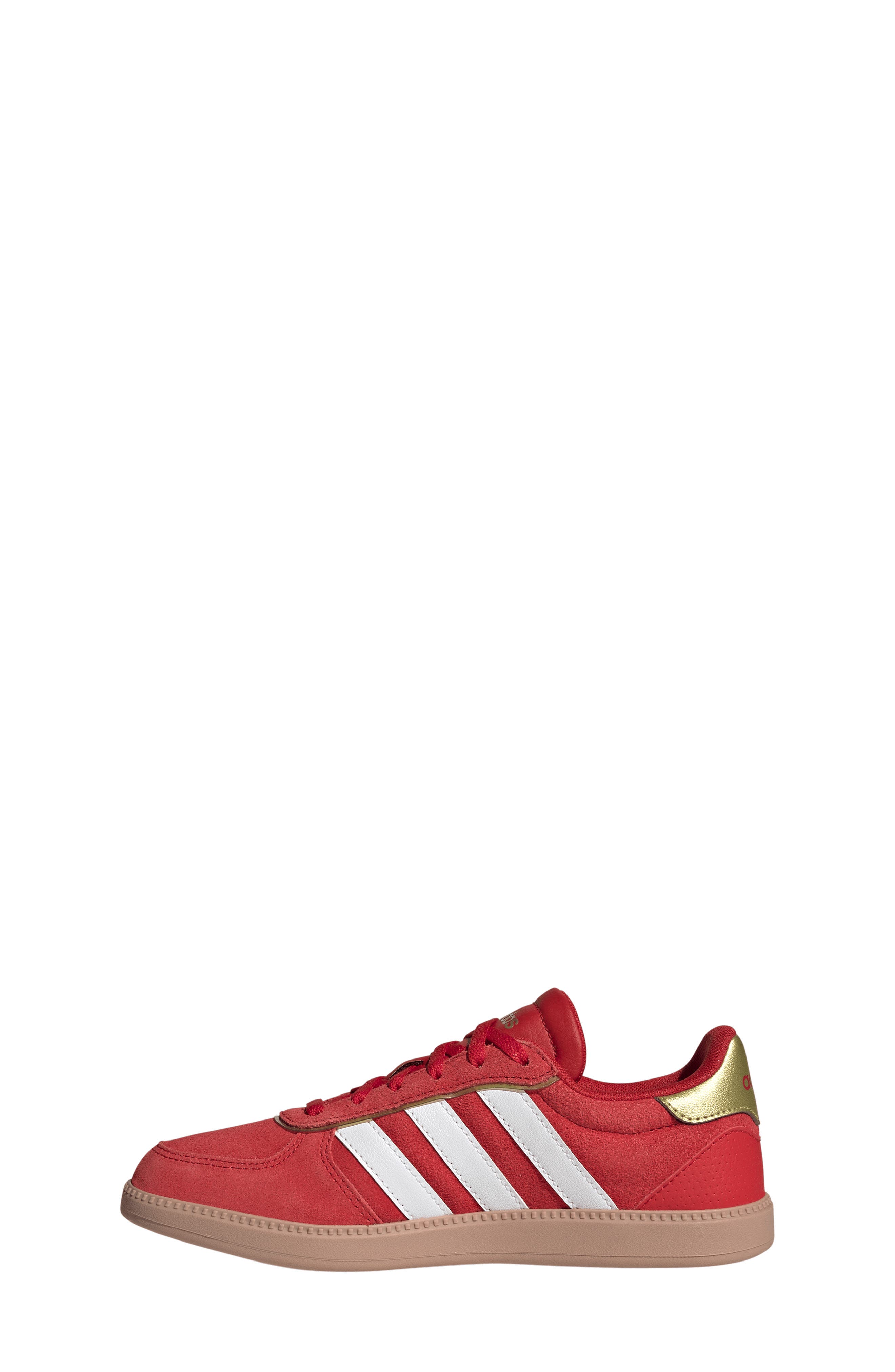 Kids' Breaknet Sleek Sneaker, Alternate, color, SCARLET/ CHALK WHITE/ GOLD