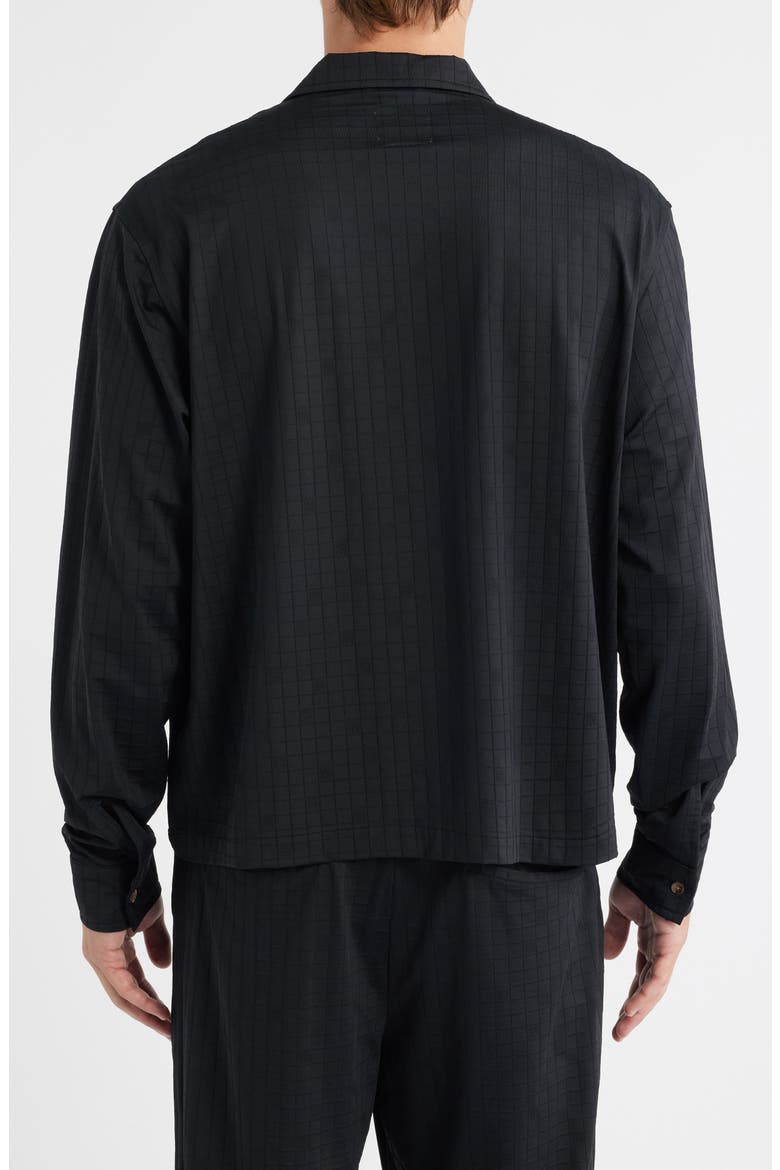Francis Ripstop Button-Up Shirt, Alternate, color, BLACK
