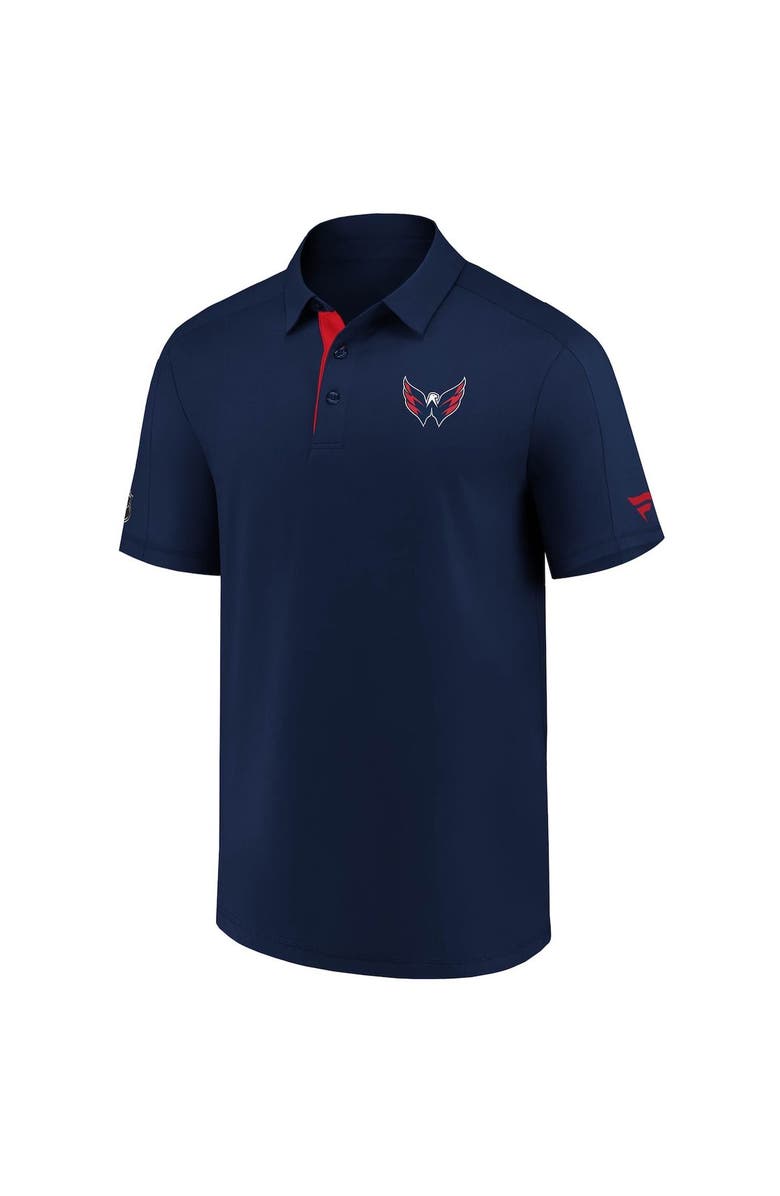 FANATICS Men's Fanatics Branded Navy Washington Capitals Authentic Pro Locker Room Polo, Alternate, color, Navy