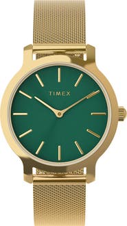 Timex® Transcend Mesh Strap Watch, 31mm