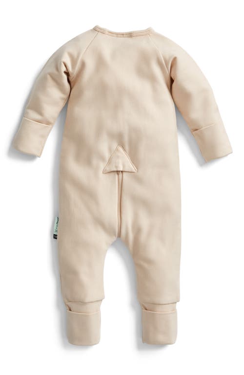 Ergopouch 1.0 Tog Long Sleeve Layering Romper In Neutral