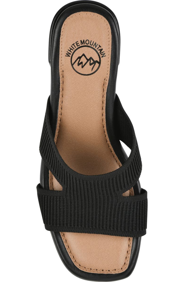 CLIFFS BY WHITE MOUNTAIN Milled Sandal, Alternate, color, Black Fabric