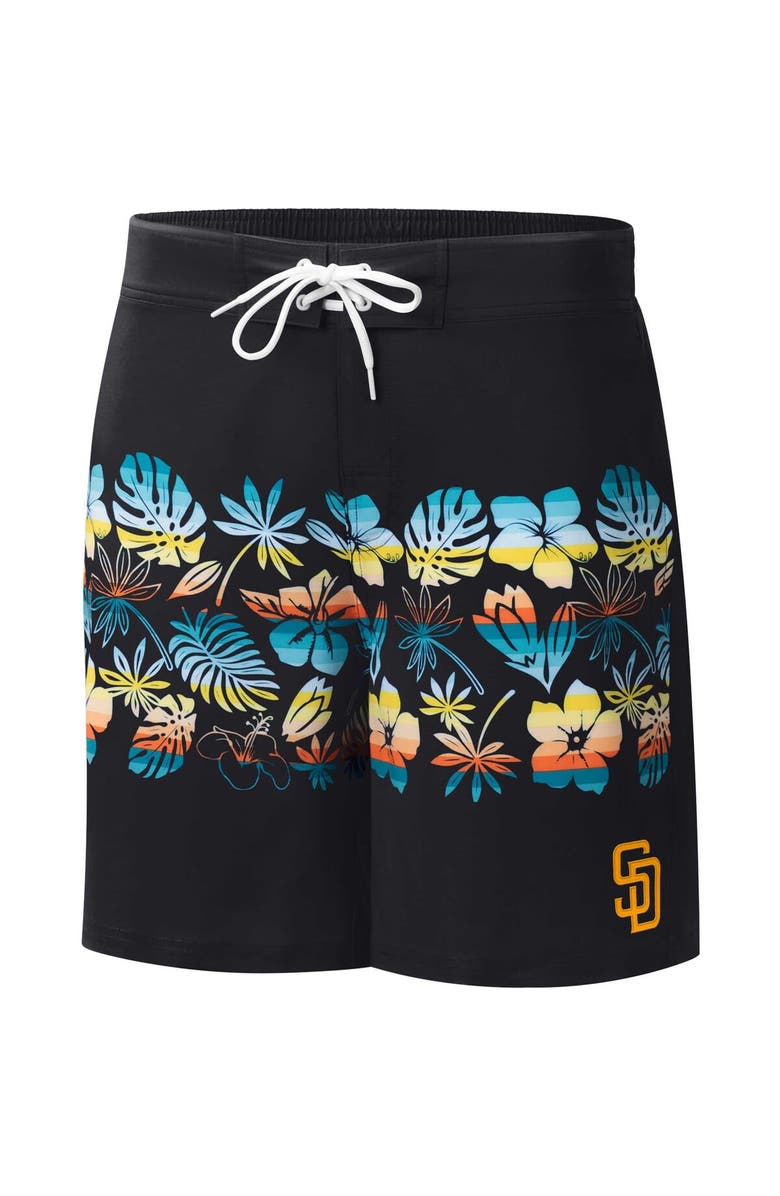 G-III SPORTS BY CARL BANKS Men's G-III Sports by Carl Banks Black San Diego Padres Breeze Volley Swim Shorts, Alternate, color, Black