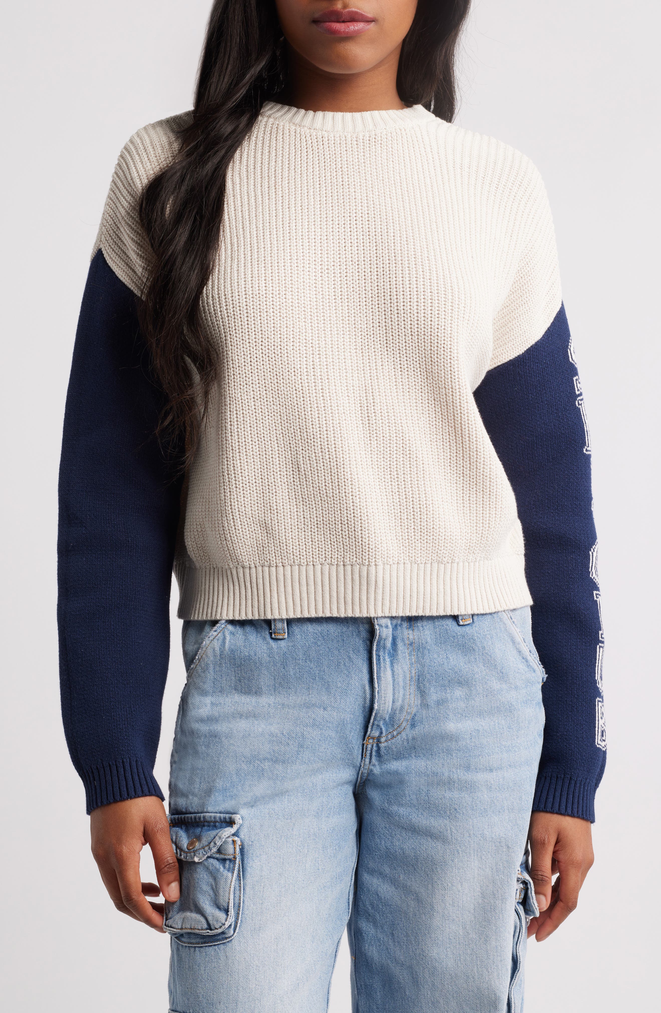 PacSun Summit Colorblock Cotton Sweater