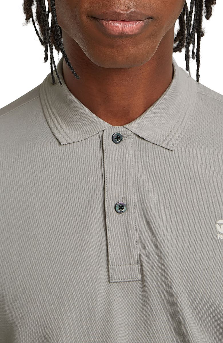 G-STAR Dunda Slim Fit Piqué Polo, Alternate, color, Grey Alloy
