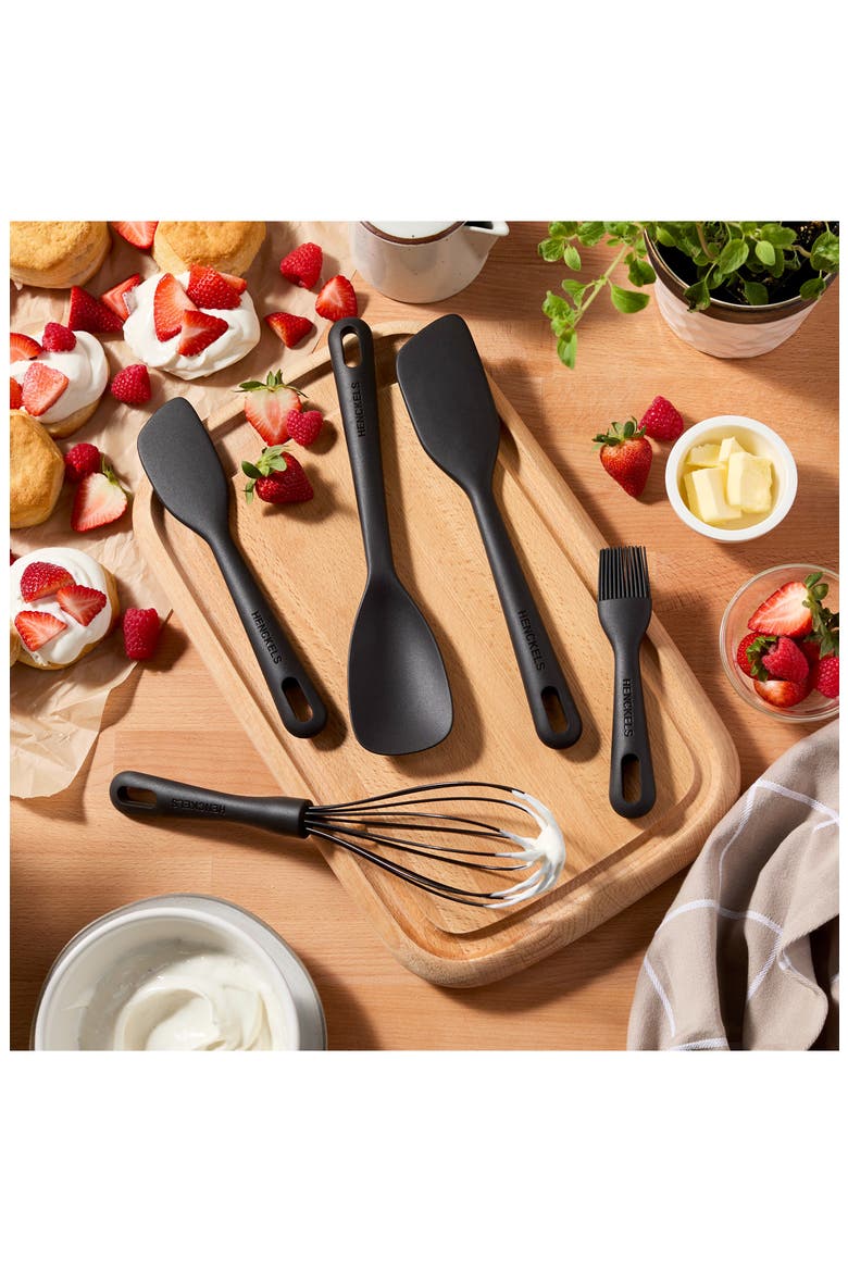 5-Piece SIlicone Baking Set, Alternate, color, BLACK