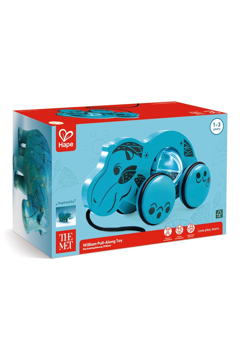 William the Hippo Spin & Stroll Pull Toy, Alternate, color, MULTI
