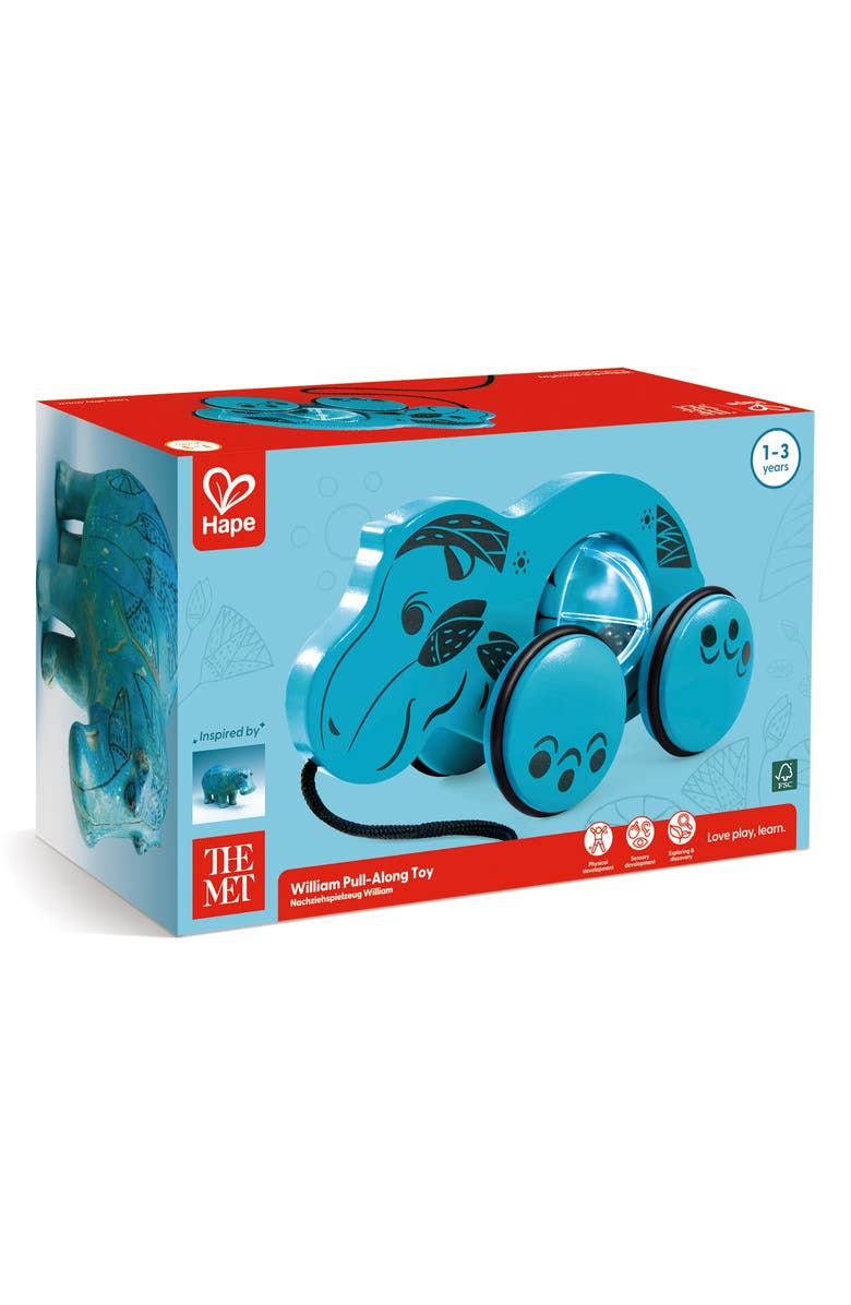 Hape William the Hippo Spin & Stroll Pull Toy, Alternate, color,