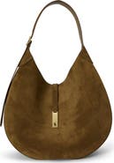 Polo Ralph Lauren Large Polo ID Suede Shoulder Bag