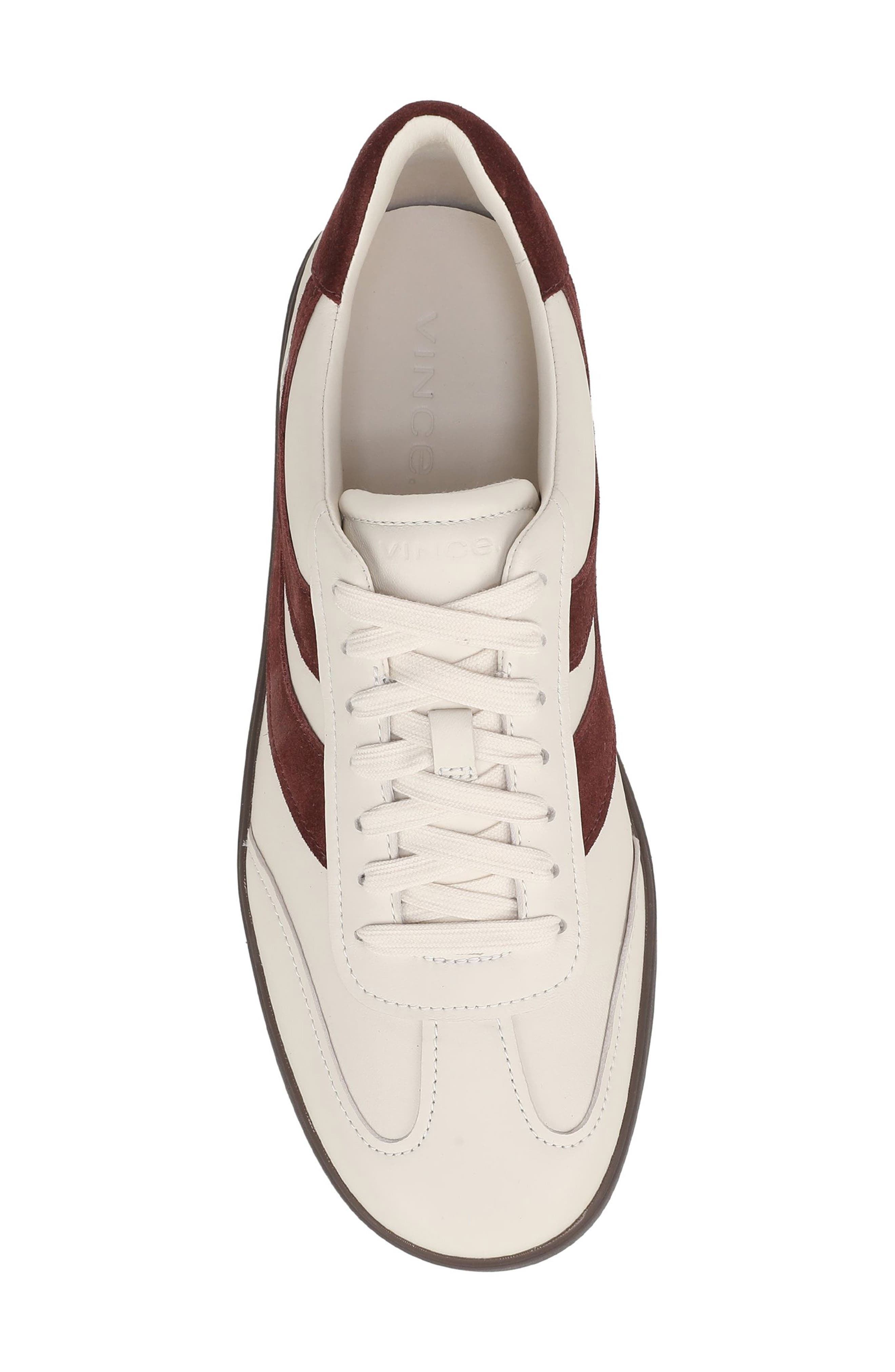 Oasis Sneaker, Alternate, color, PEBBLE WHITE/ CHOCOLATE PLUM