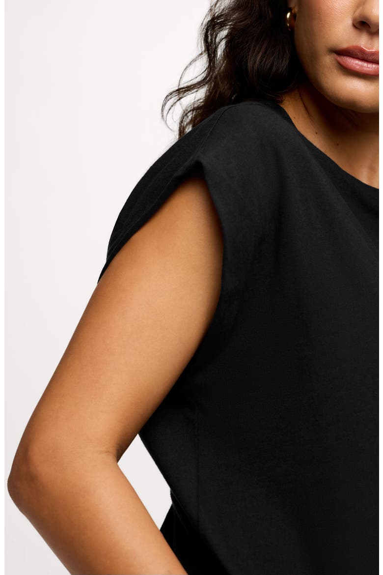Muscle Cotton T-Shirt, Alternate, color, BLACK