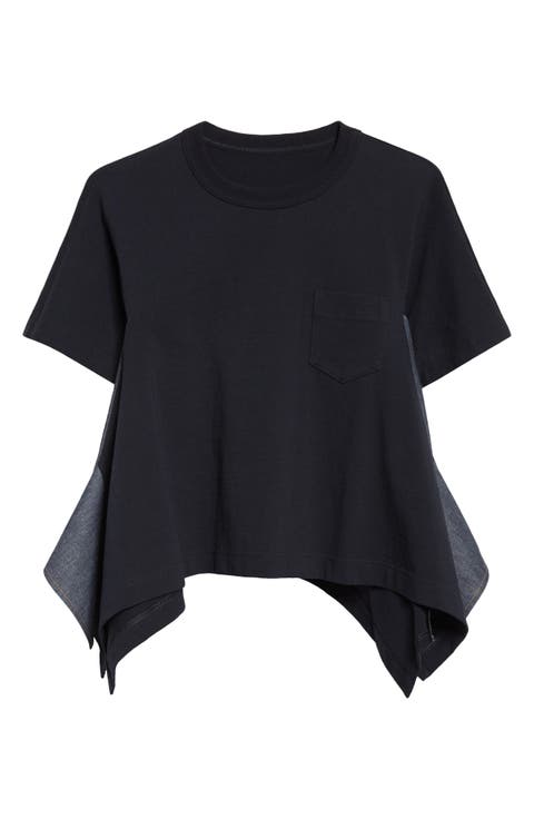 Lightweight Cotton Jersey 
Denim T-Shirt