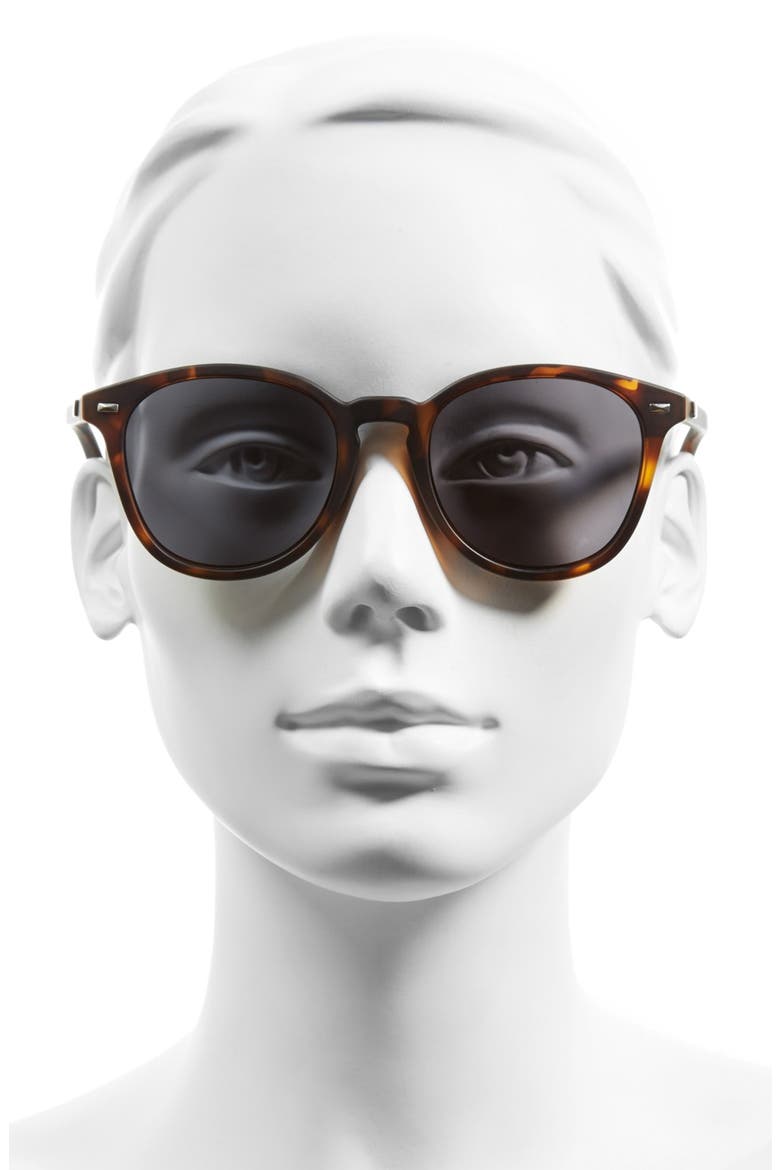 Bandwagon 51mm Polarized Sunglasses, Alternate, color, MATTE TORT/ SMOKE MONO POLAR