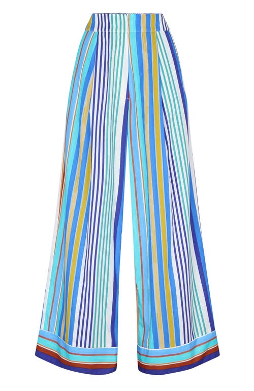 De Loreta Panca High Waist Wide Leg Cotton Pants in Luna Print  product