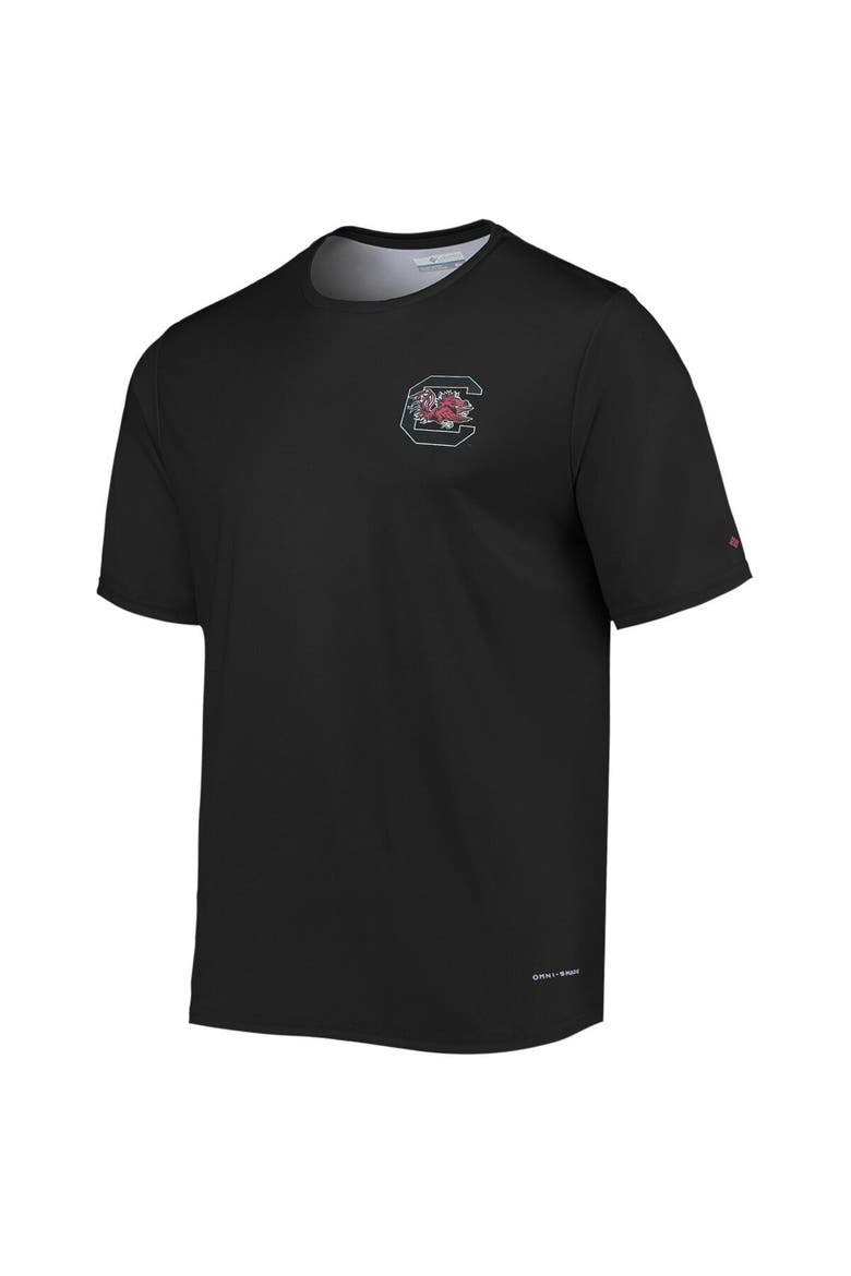 Men's Columbia Black South Carolina Gamecocks Terminal Tackle Omni-Shade T-Shirt, Alternate, color, Black