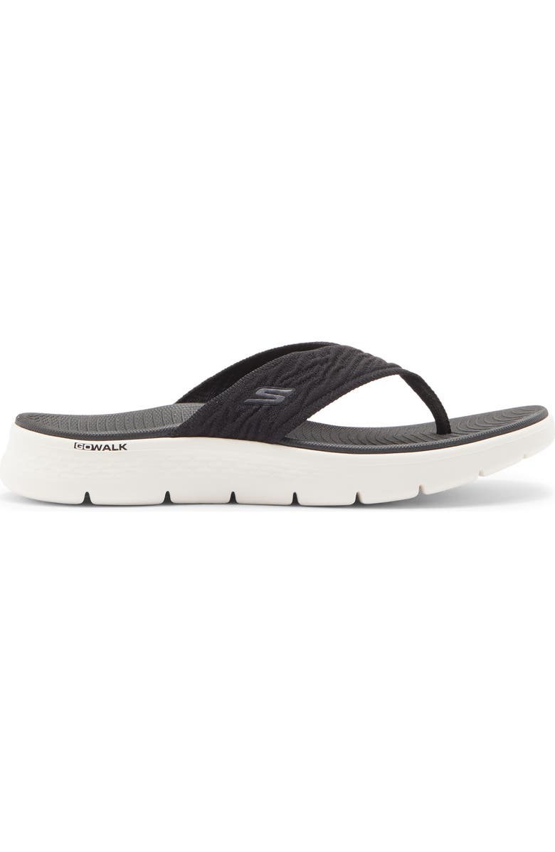 SKECHERS Go Walk<sup>®</sup> Flex Flip Flop Sandal - Splendor, Alternate, color, Black