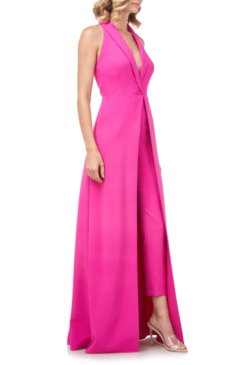 Melissa Sleeveless Maxi Romper, Alternate, color, MAGENTA