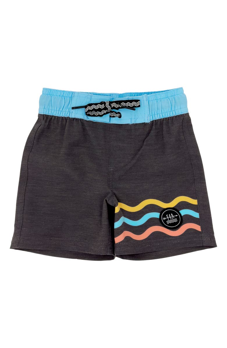 Feather 4 Arrow Wave Bound Board Shorts, Main, color, 