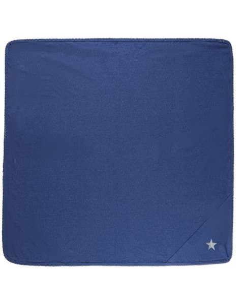 Baby Star-Embroidered  Textured Swaddle Blanket