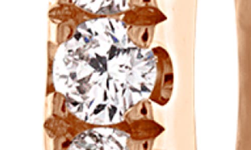 Maria Tash Diamond Eternity Single Clicker Hoop Earring In Rose Gold