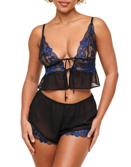 Adore Me Tammy Women's Camisole & Shorts Set Lingerie In Black