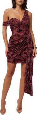 JLUXLABEL Soirée Asymmetric Minidress