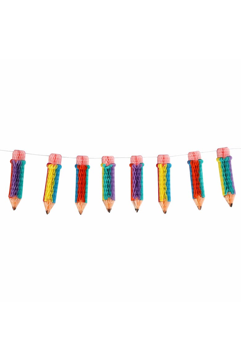 Pencil Garland Party Decor, Main, color, Multicolor