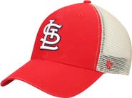 '47 Men's '47 Red/Natural St. Louis Cardinals Flagship Washed MVP Trucker Snapback Hat