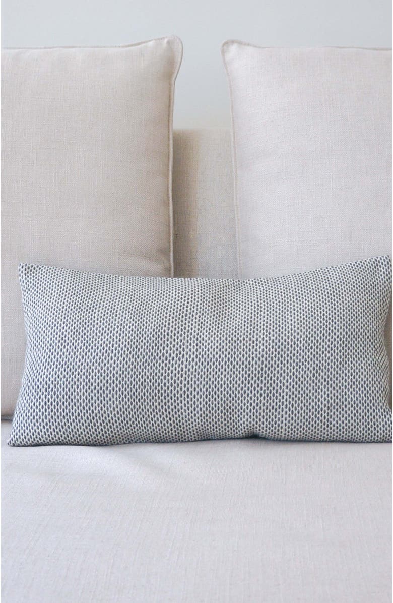 Voz Lineas Lumbar Pillow in Ivory, Main, color, Ivory