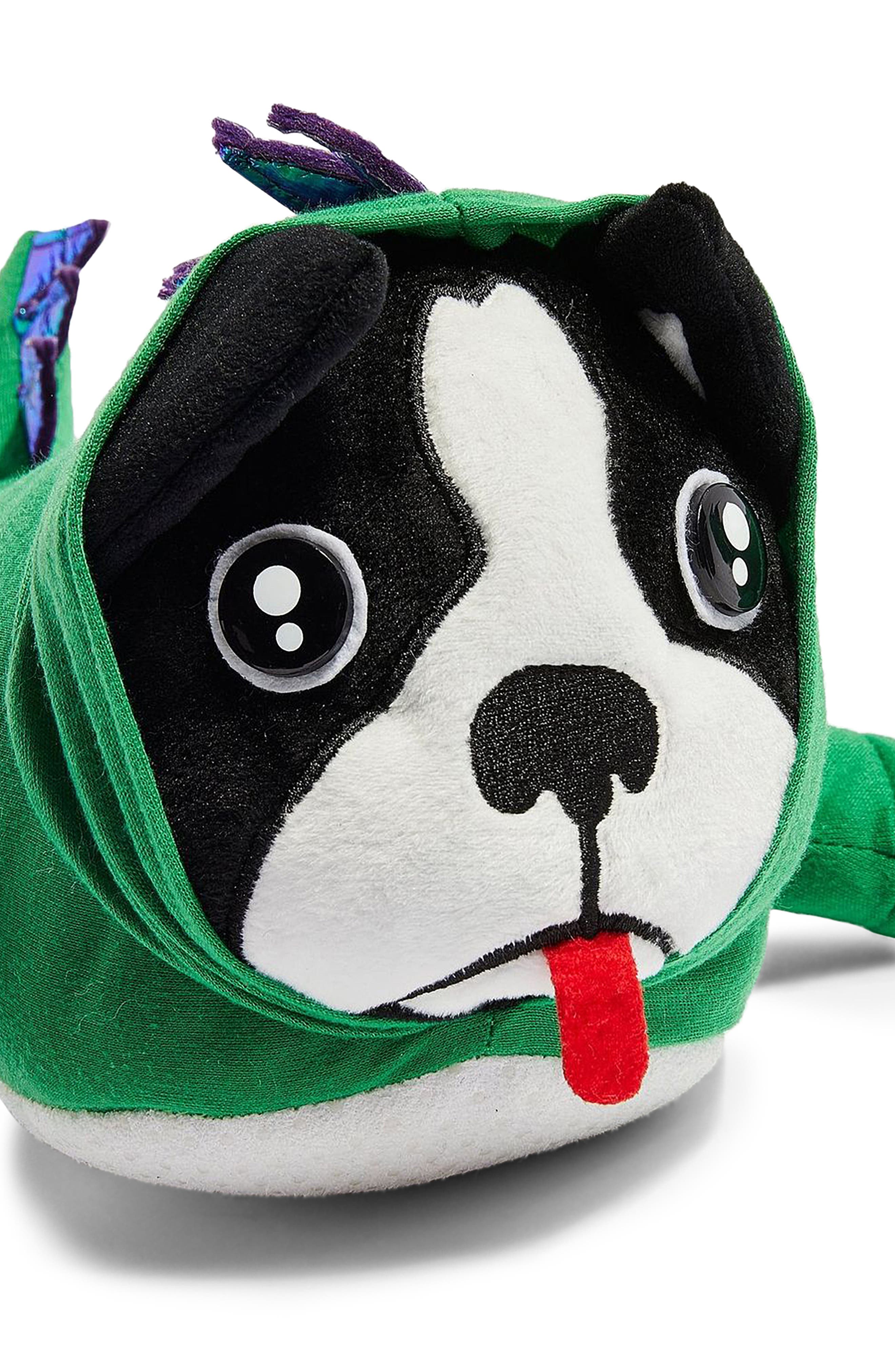 Topshop Dino Dog Slippers, Alternate, color, 