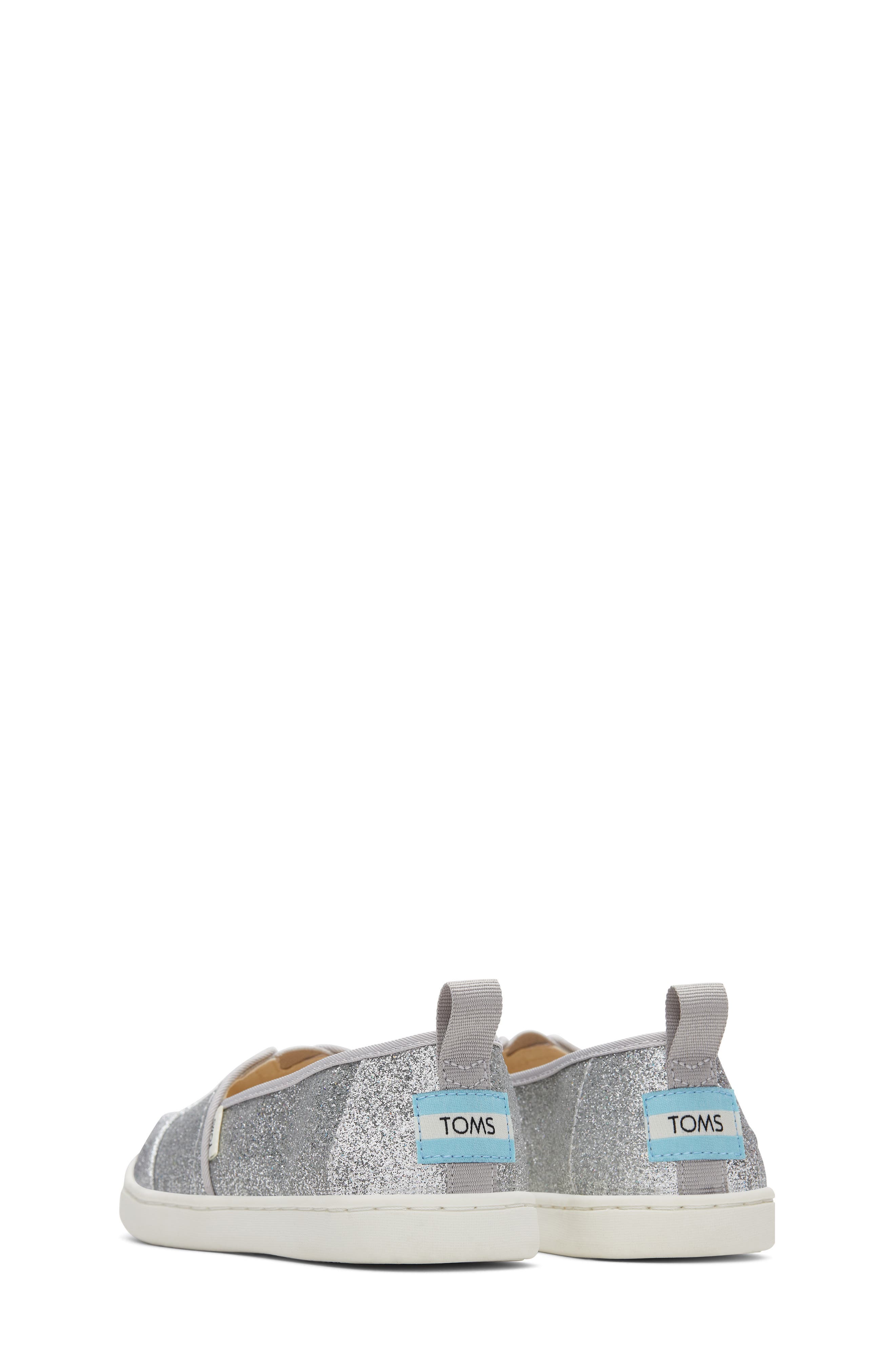 TOMS Kids' Alpargata Slip-On Sneaker, Alternate, color, Silver