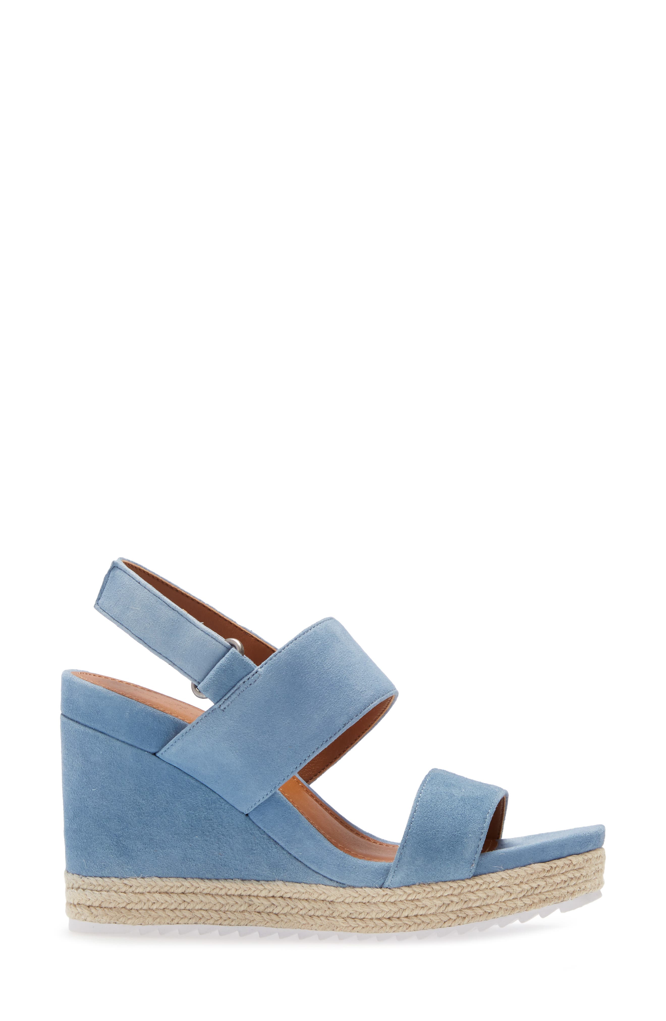 Jillien Wedge Sandal, Alternate, color, CELESTIAL BLUE SUEDE