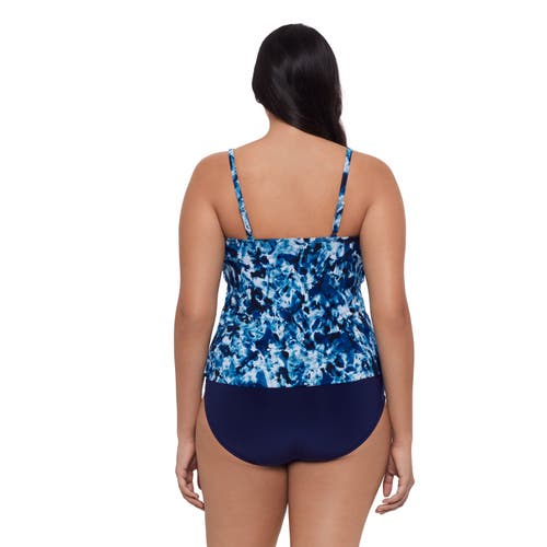 Trimshaper Ronnie 2 Tier Ruffle Tankini Swimsuit Top