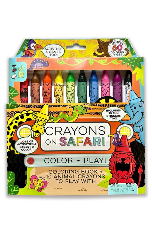 BRIGHT STRIPES Crayons on Safari Activity Playset in Multi  product