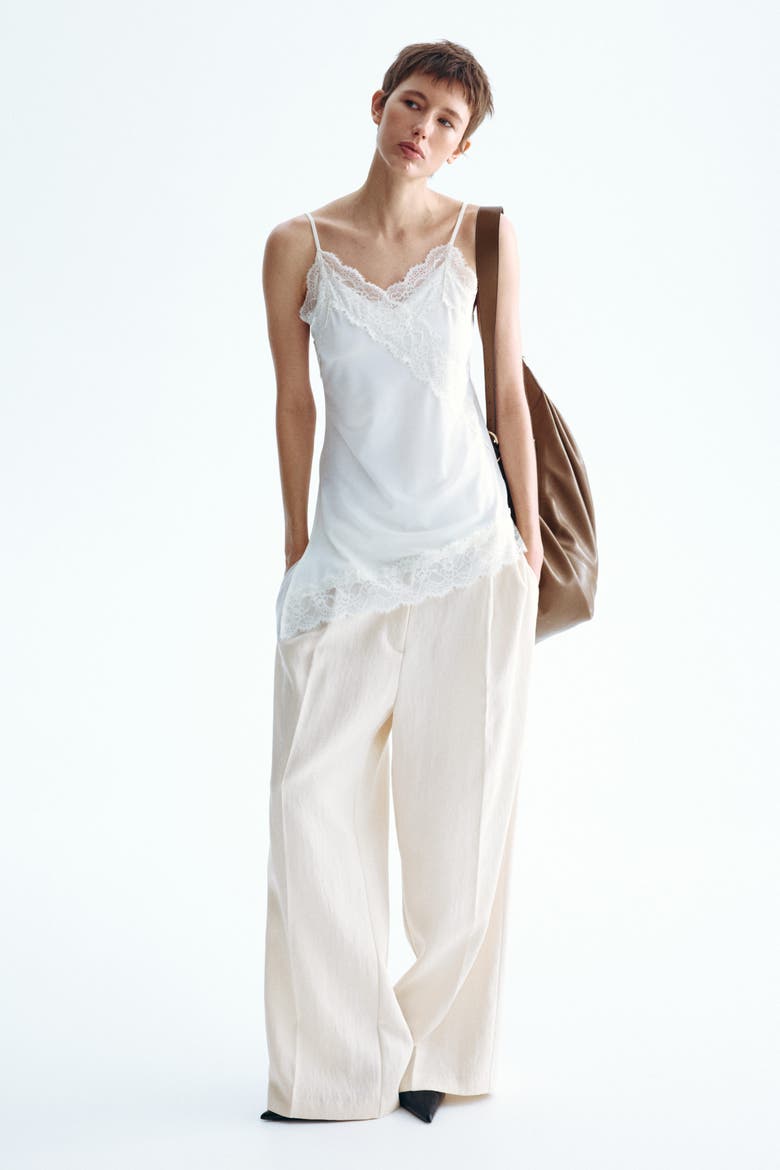 Tailored Trousers, Alternate, color, Light beige