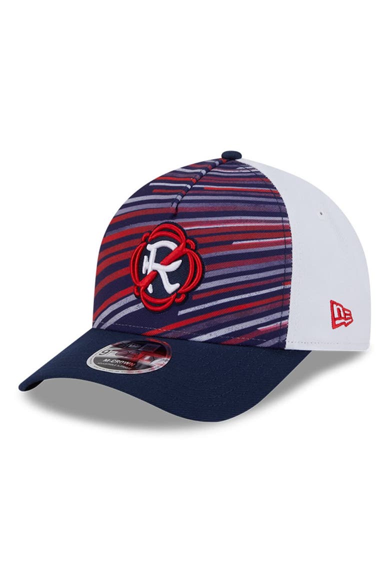 Men's New Era  Navy/White New England Revolution 2025 Jersey Hook 9FORTY M-Crown Adjustable Hat, Main, color, Navy