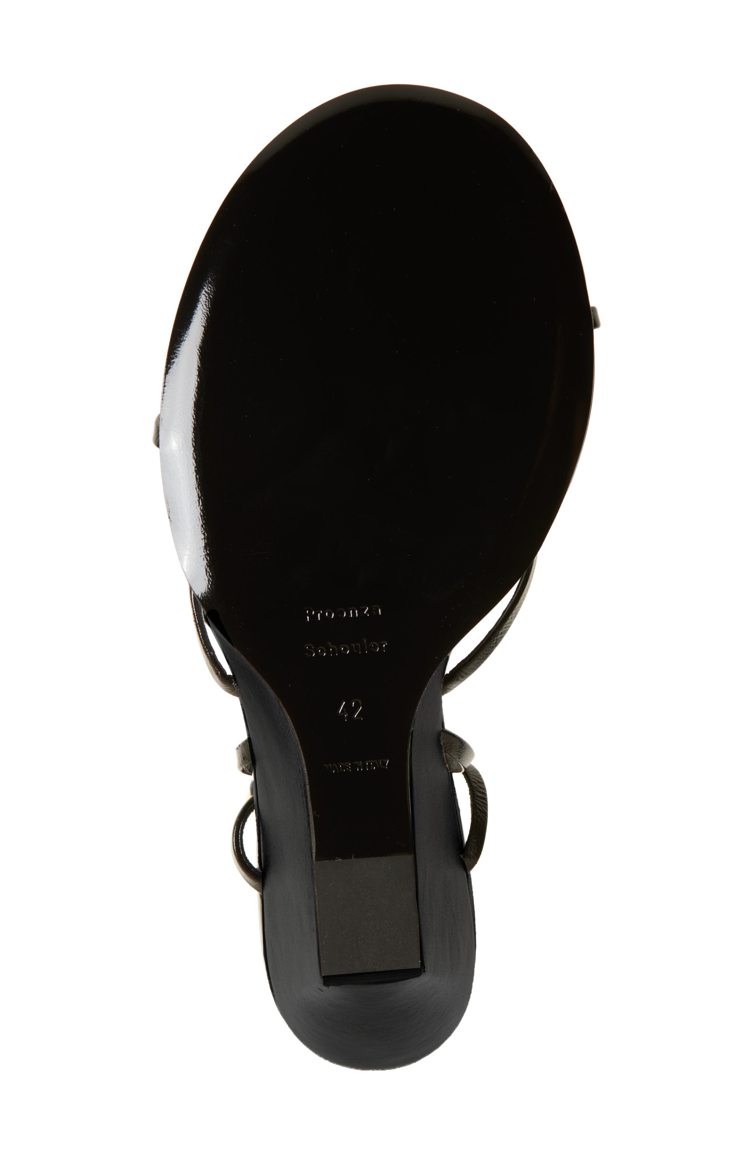 Proenza Schouler Coil Wedge Sandal, Alternate, color, Black
