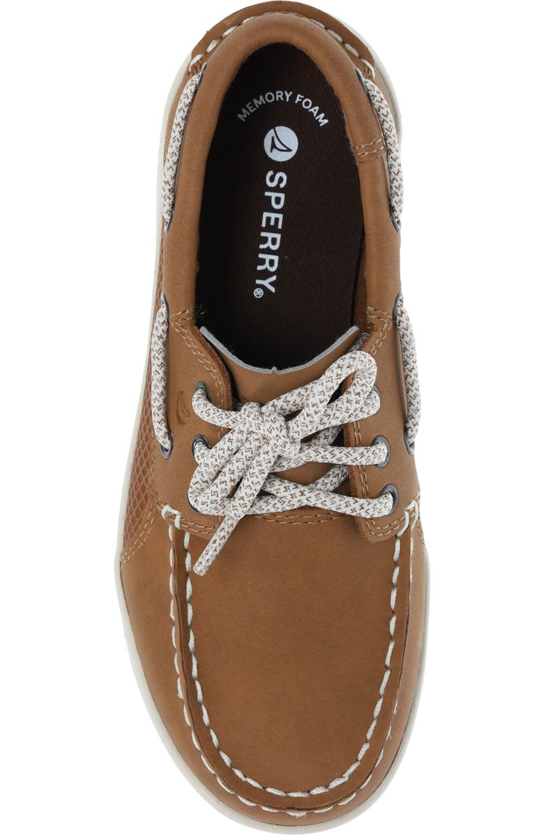 Sperry Kids' Gamefish Boat Shoe, Alternate, color, Dark Tan