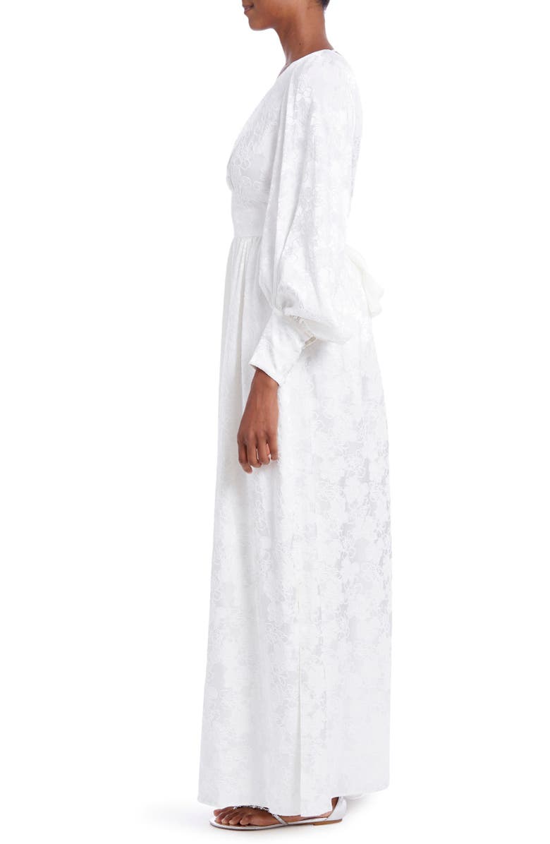 One33 Social Long Sleeve Jacquard A-Line Dress, Alternate, color, 