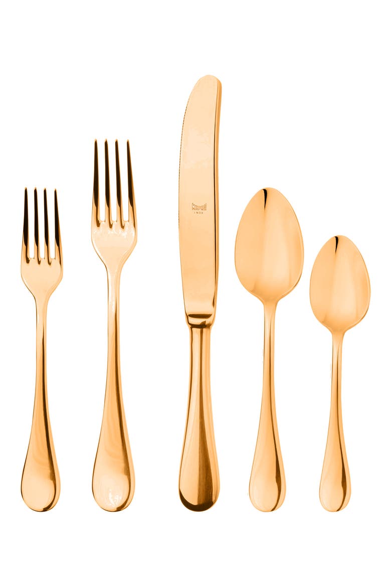 Brescia 5-Piece Place Setting, Main, color, GOLD