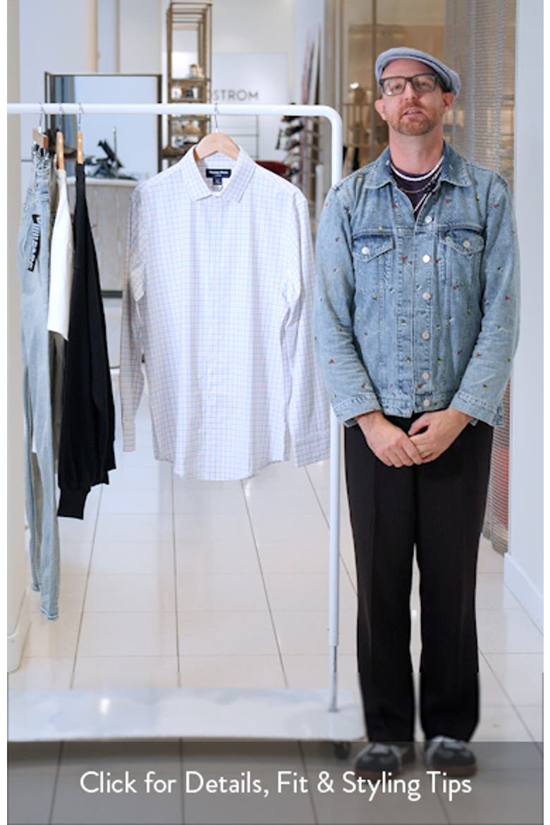 Leeward Trim Fit Plaid Performance Button-Up Shirt video