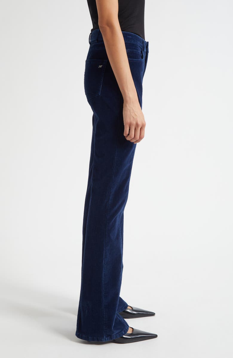 Cinq à Sept Shailene Velvet Pants, Alternate, color, Annecy